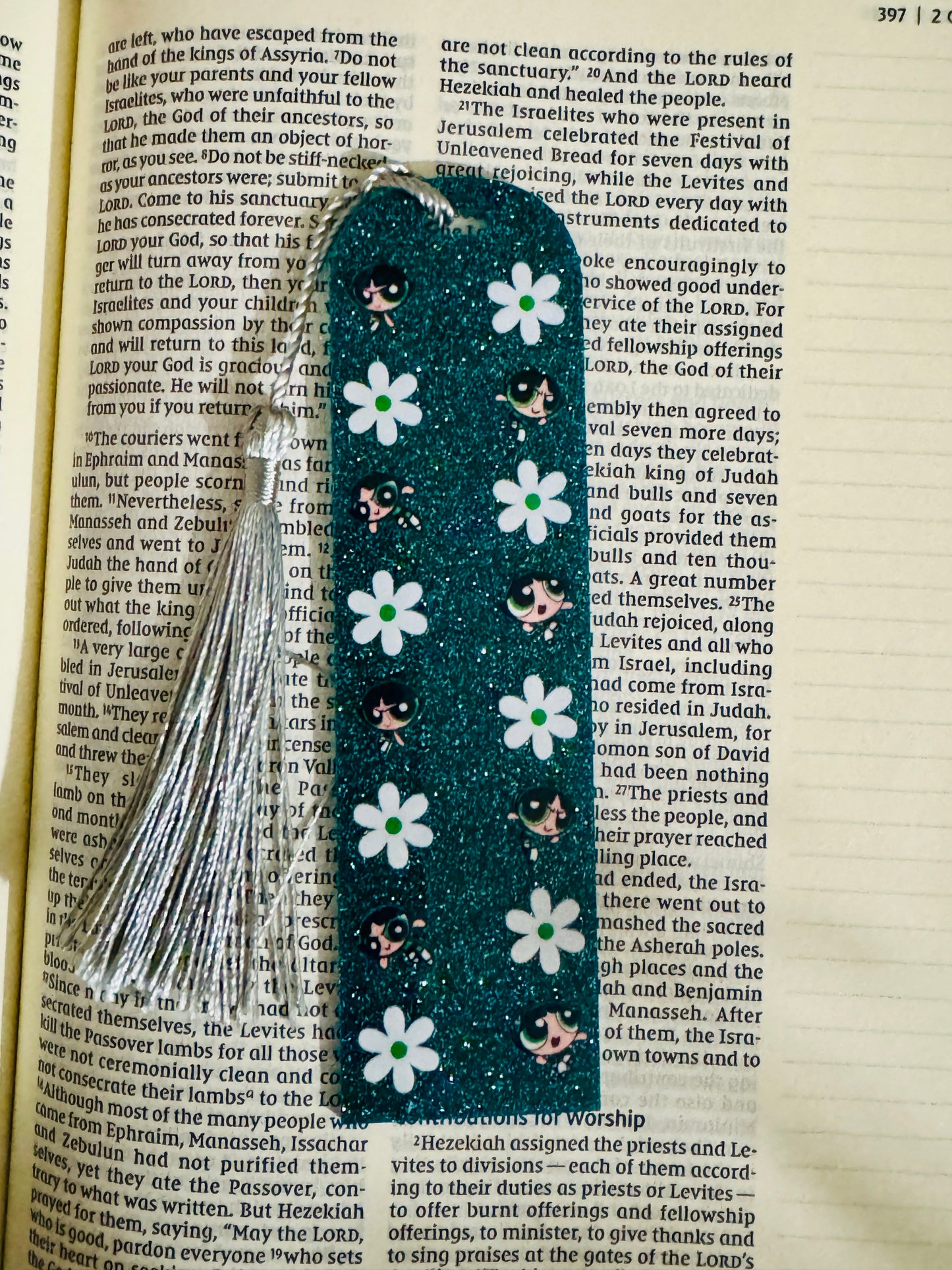 PowerPuff Girls glitter bookmark