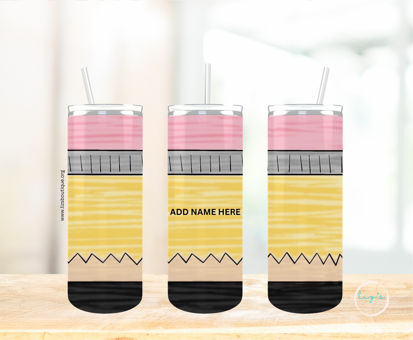 Teacher pencil tumbler