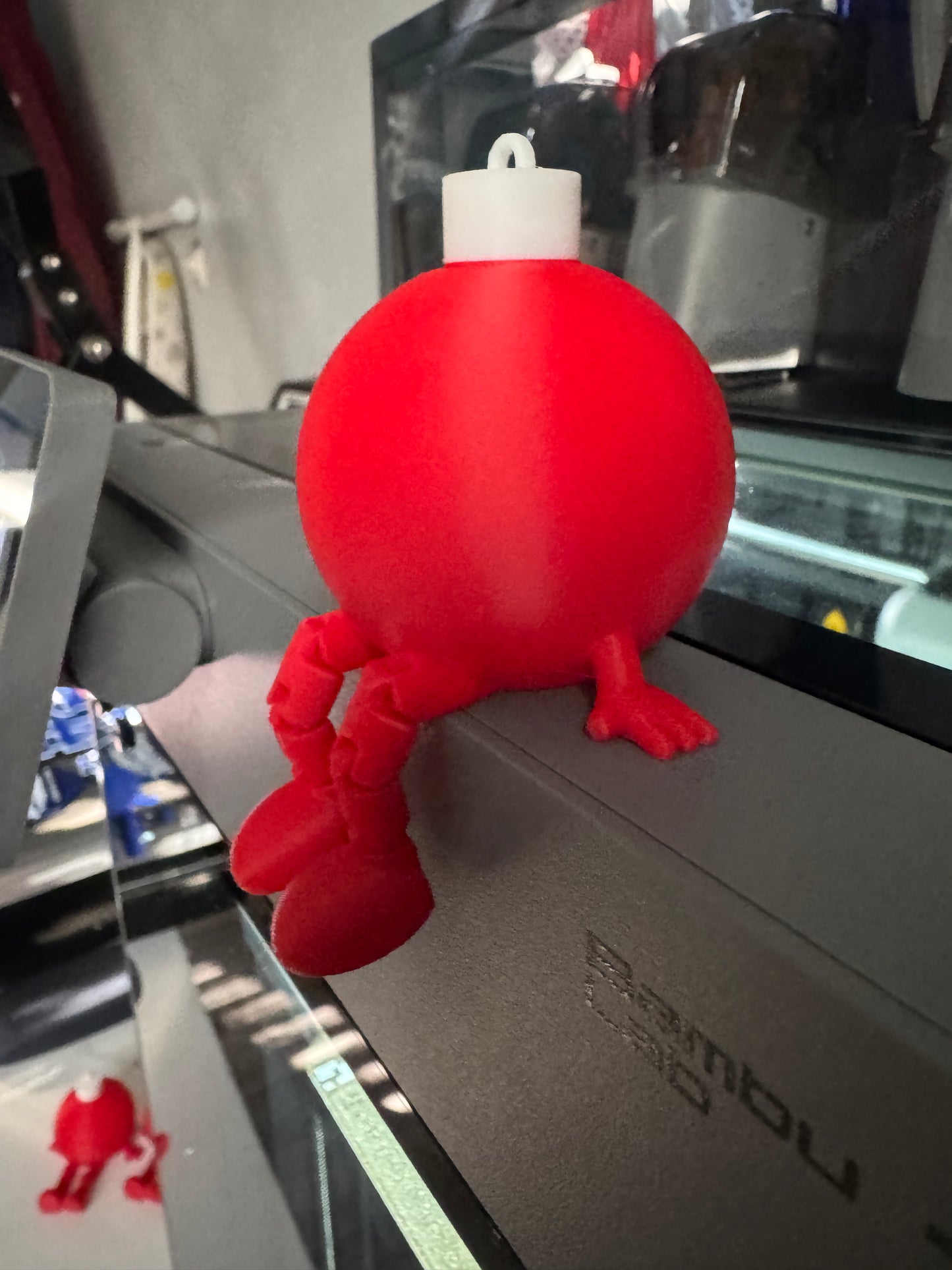 Sitting Ornament Buddy • Christmas Shelf Sitter • 3D Printed Holiday Decor