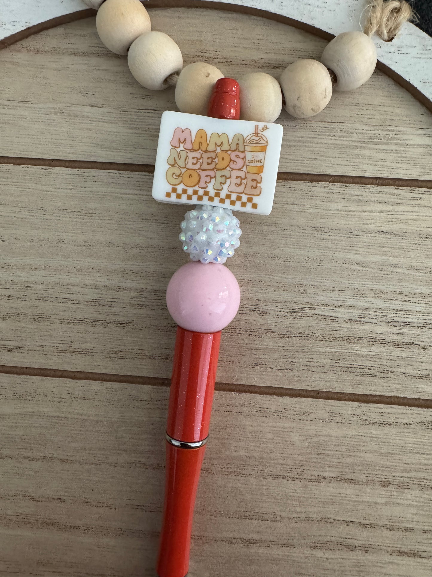 Mama needs coffee Beaded Pen