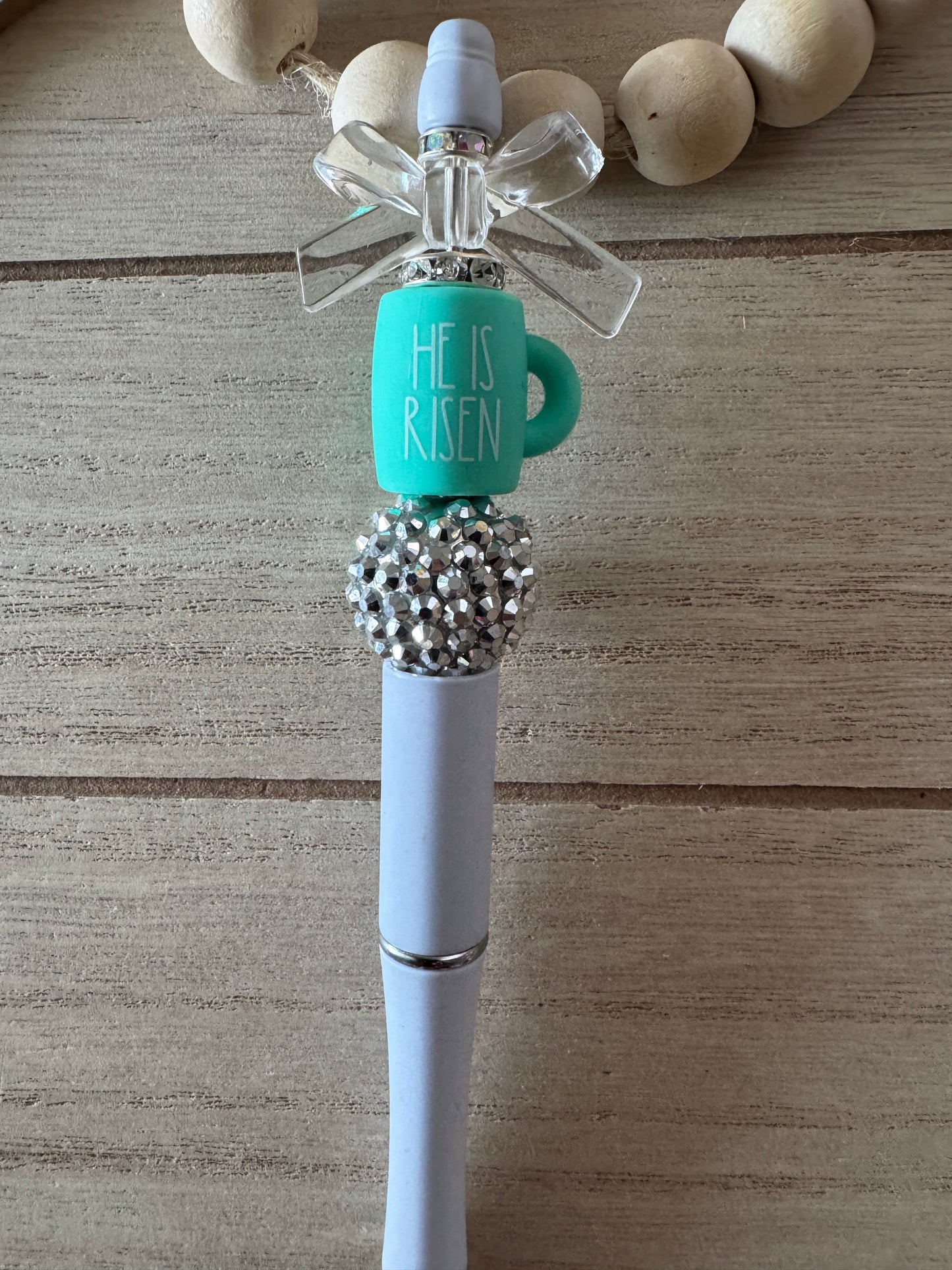 He has Risen Beaded Mug Pen
