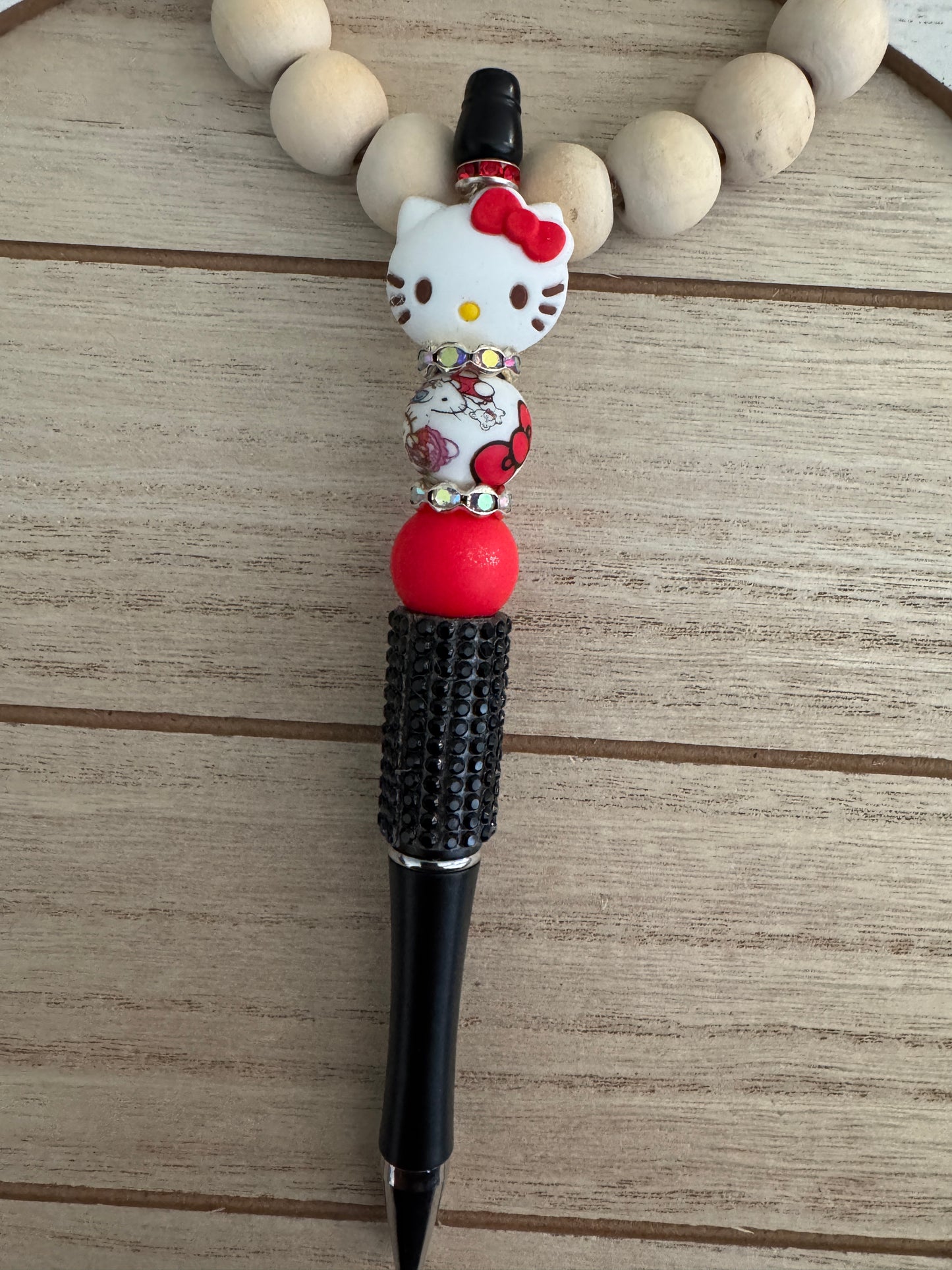 Red HK Beaded Pen