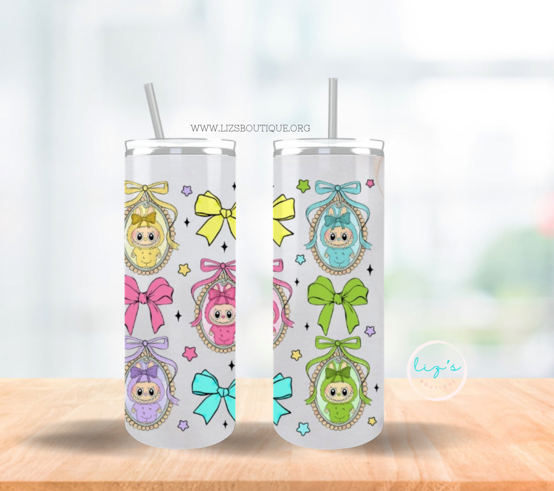 Colorful Bows Doll Tumbler