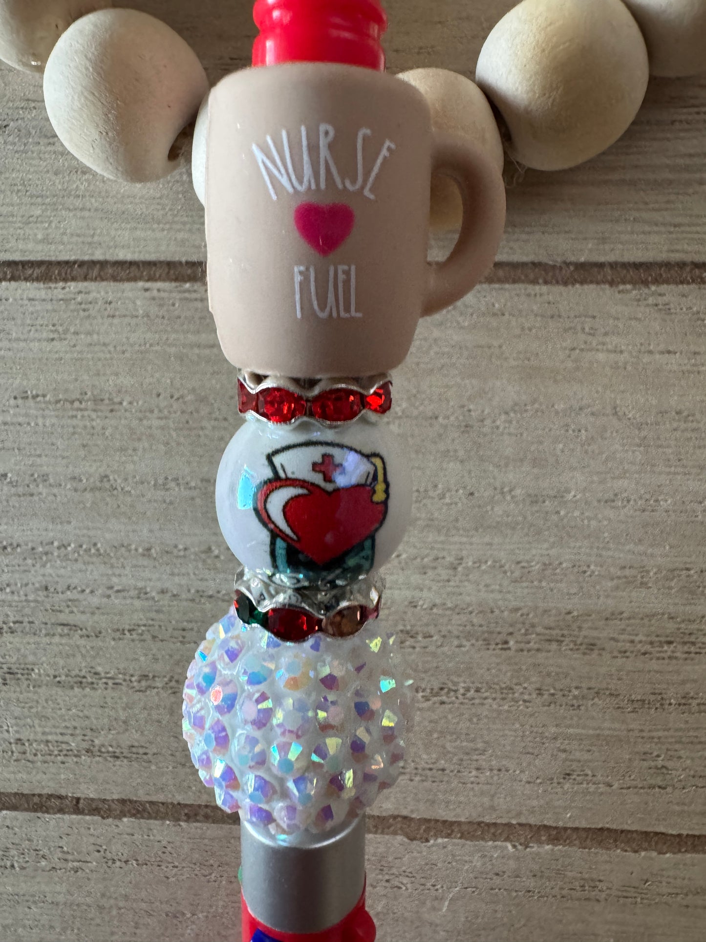 Nurse Beaded Multicolor pen