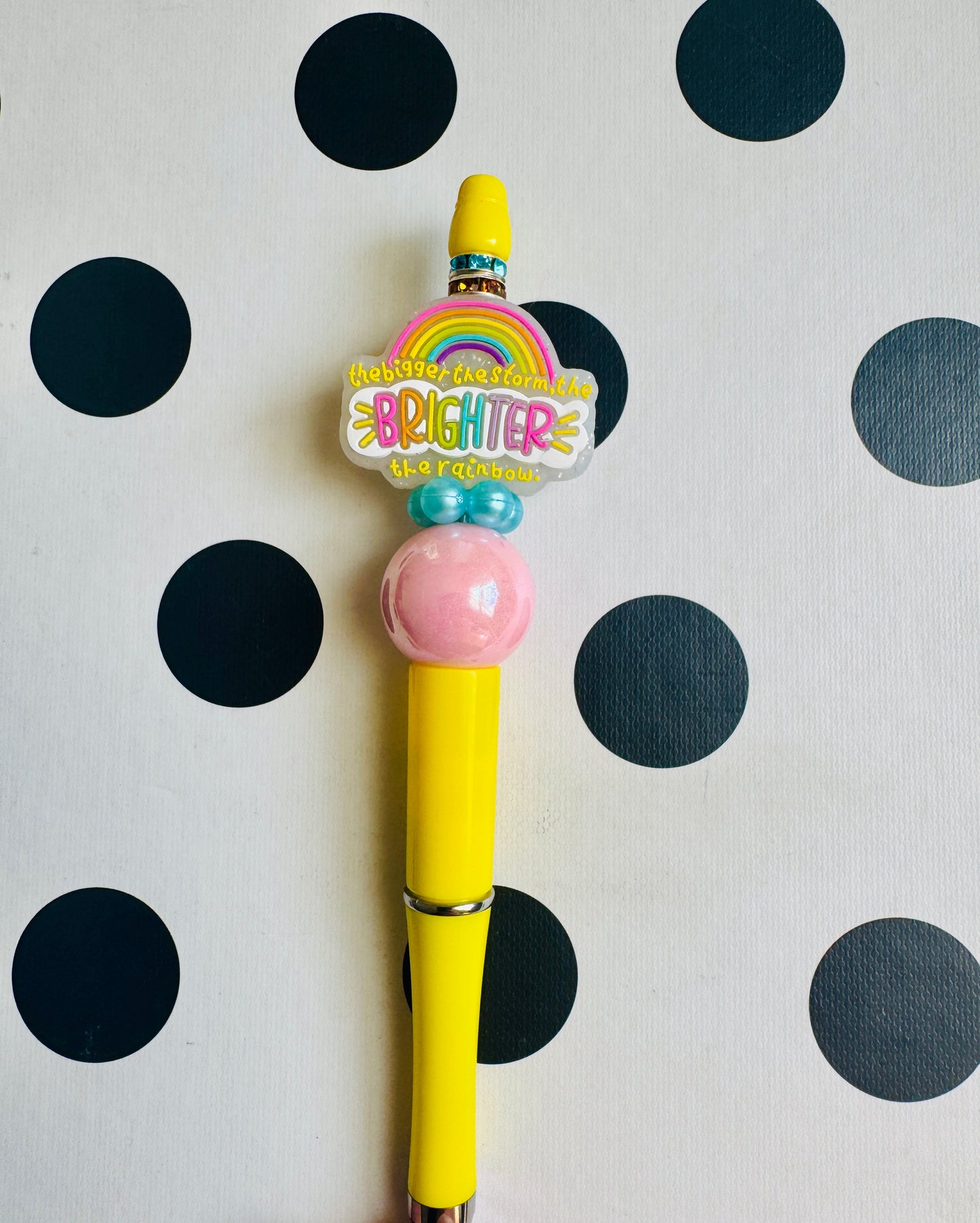 The bigger, the storm beaded pen