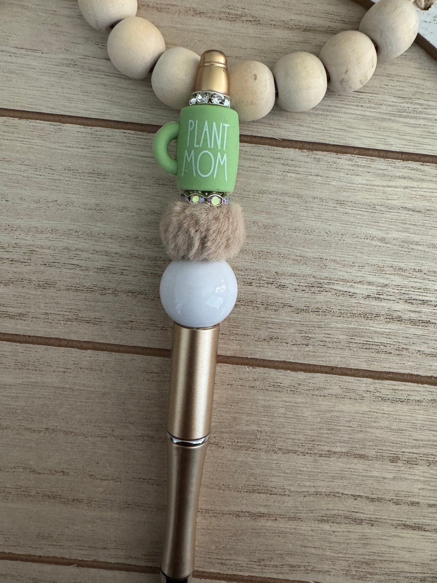 Plant Mom Beaded pen