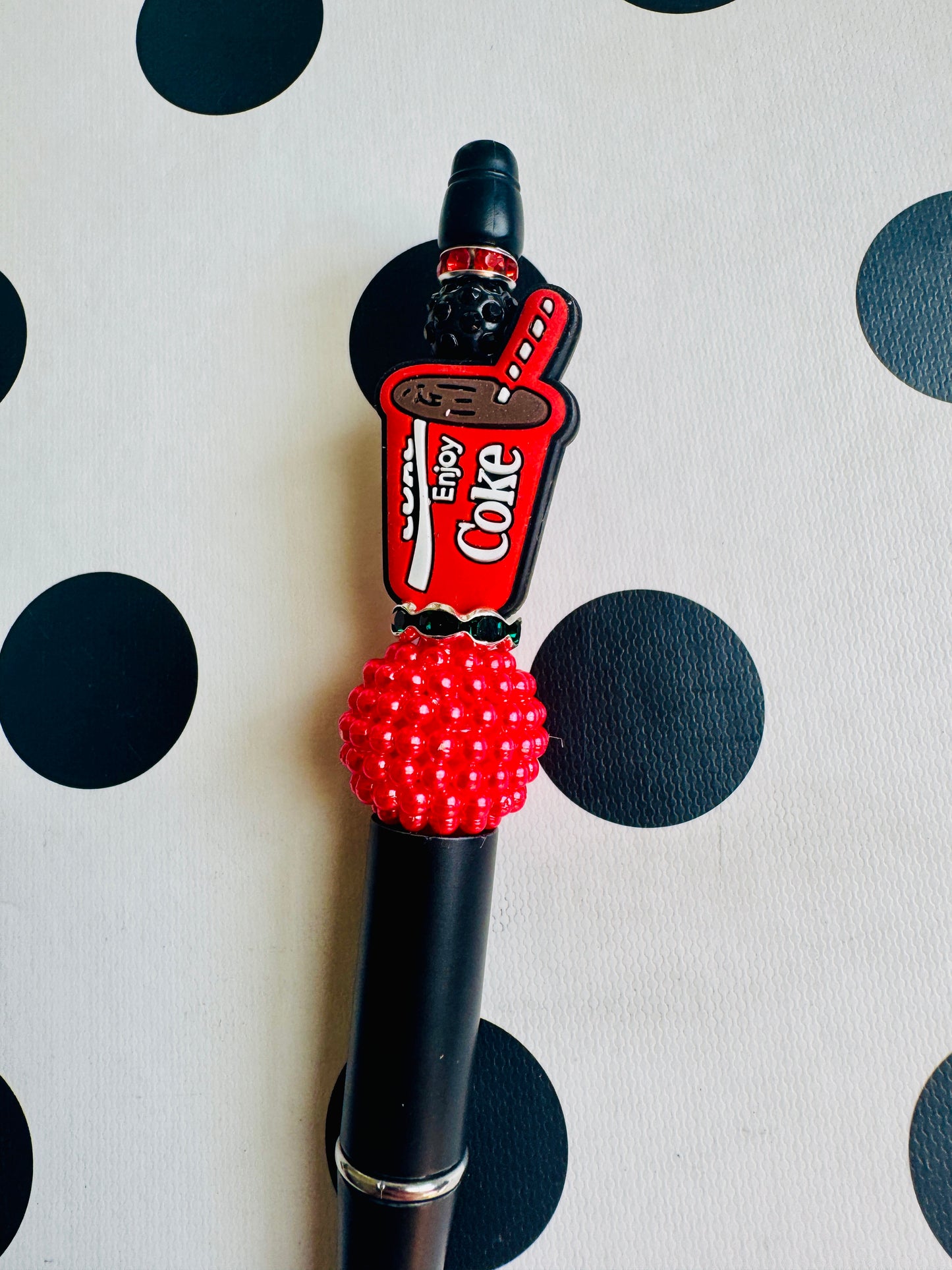 Coke beaded pen
