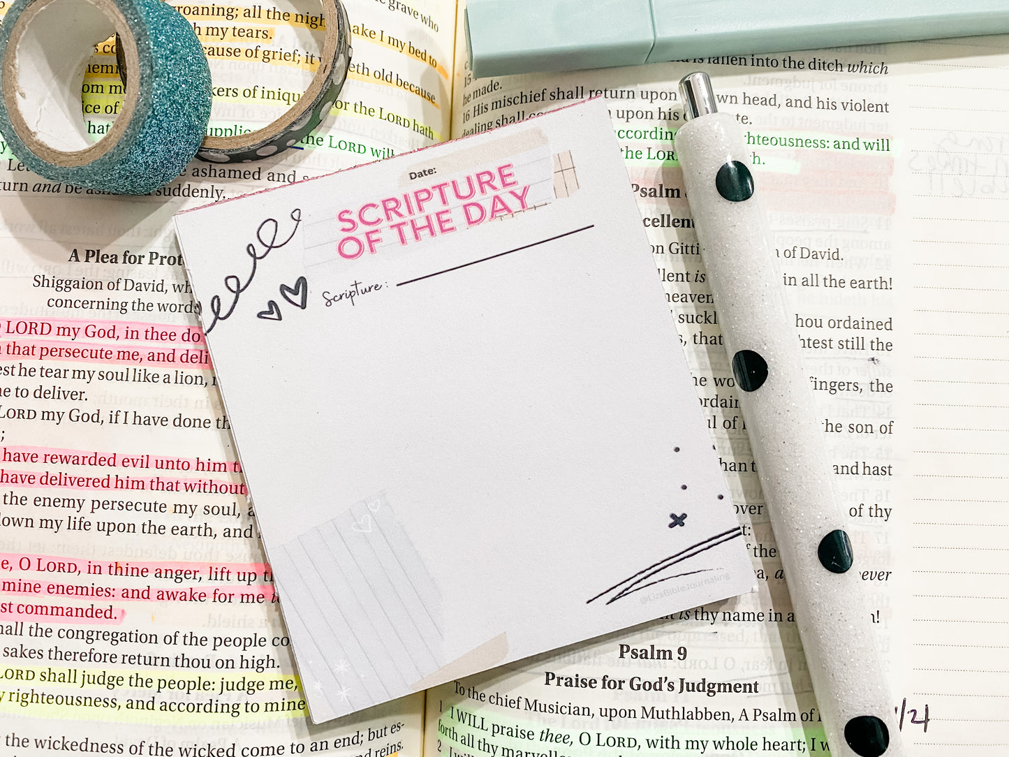 Scripture of the Day Notepad
