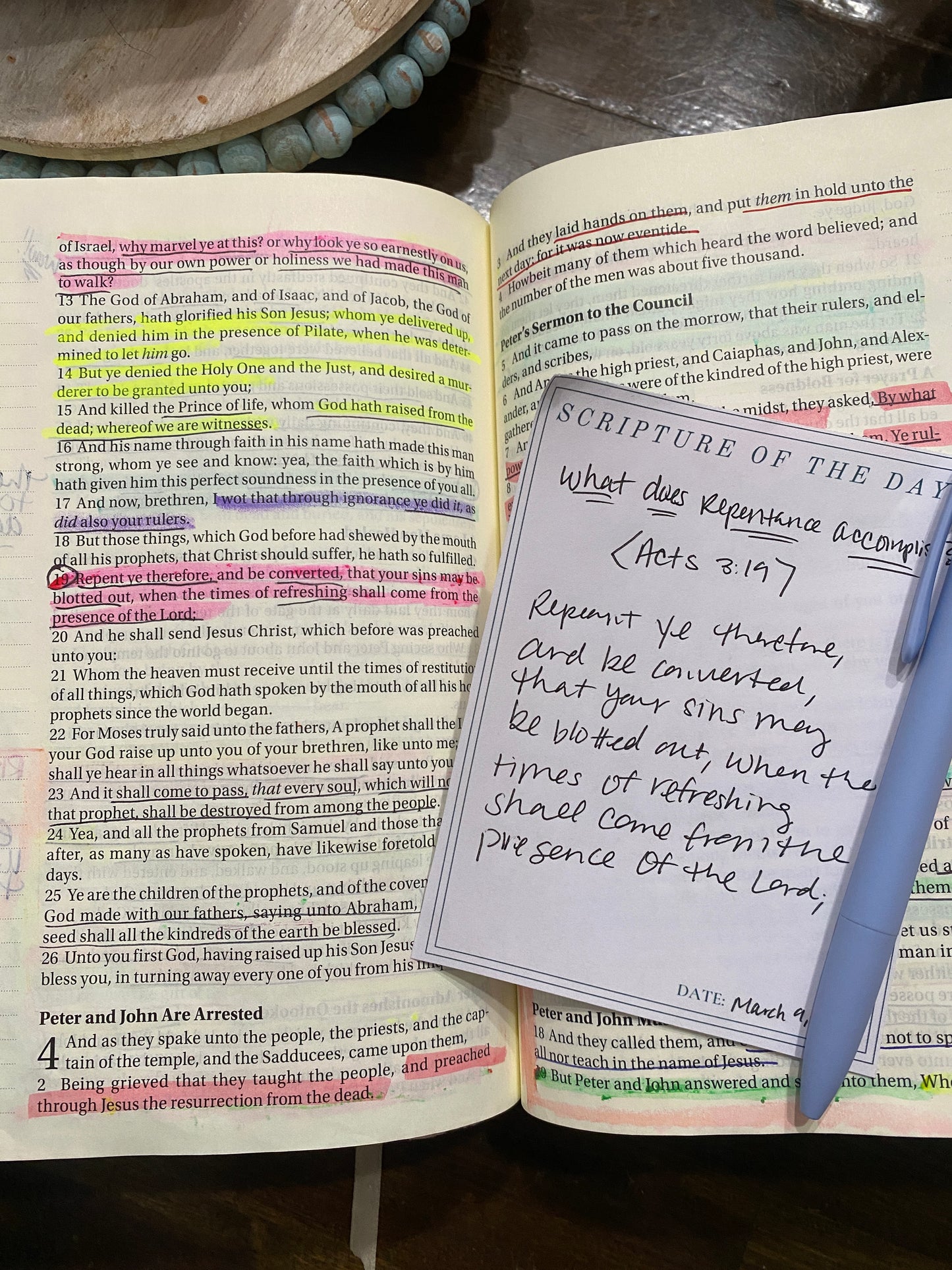 Bible scripture of the day