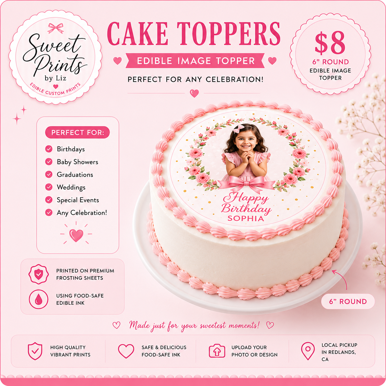 Custom Edible Cake Toppers