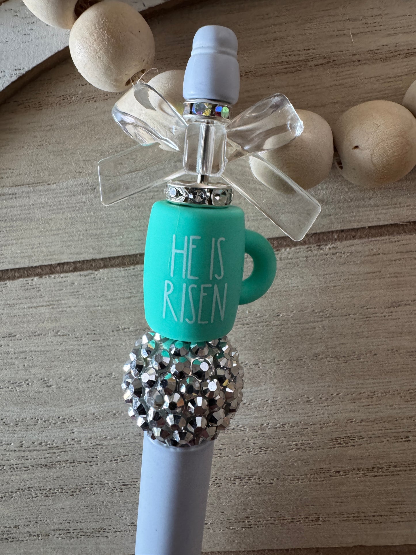 He has Risen Beaded Mug Pen