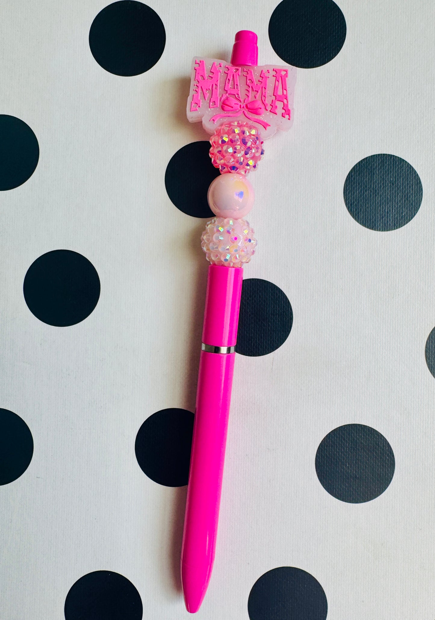 Pink mama bow pen