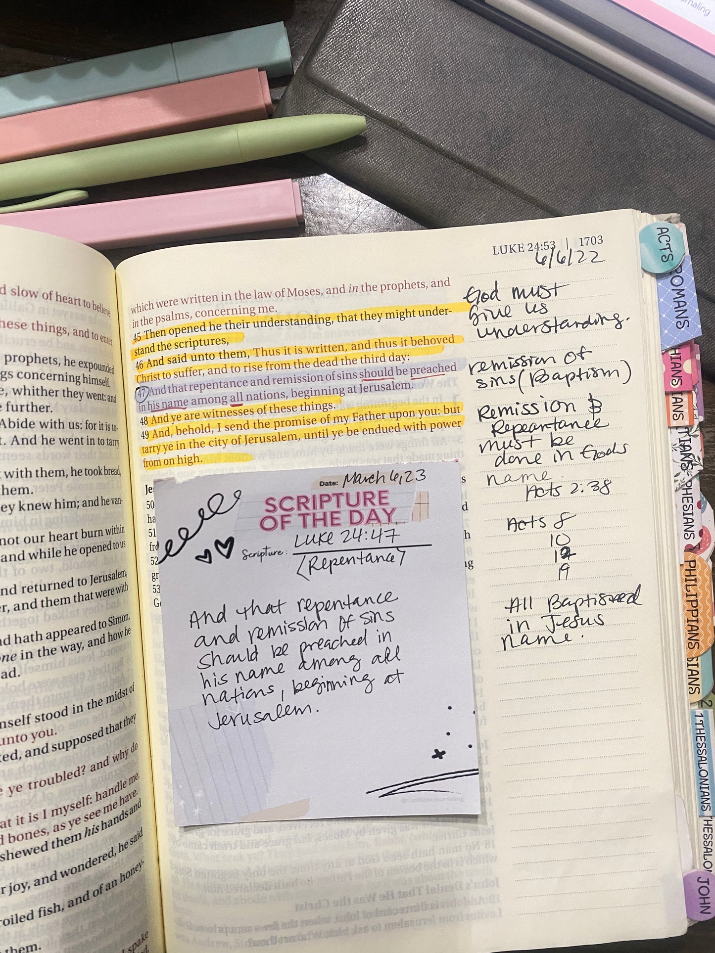 Scripture of the Day Notepad