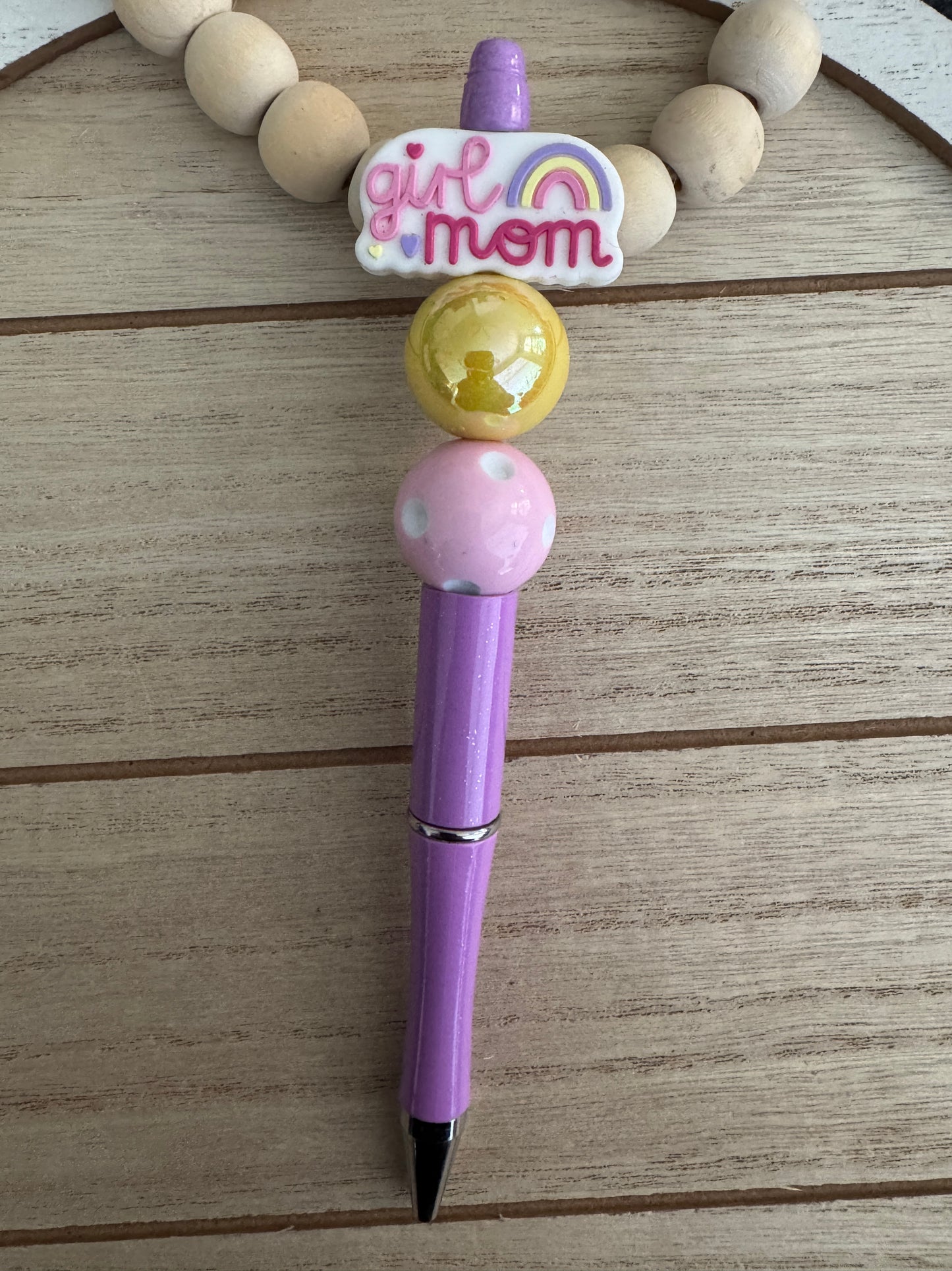 Girl Mom Beaded Pen