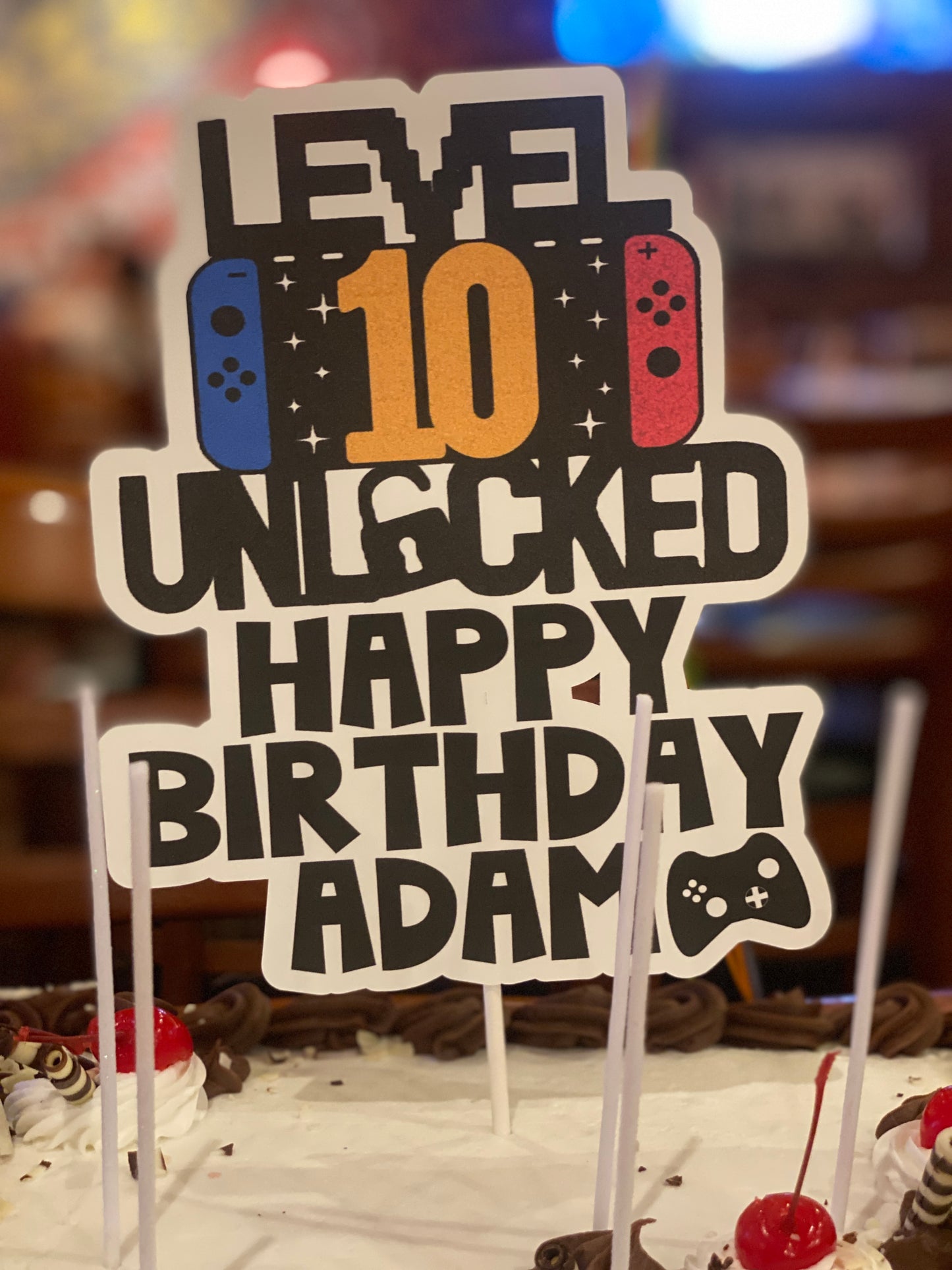 Gaming Cake Topper