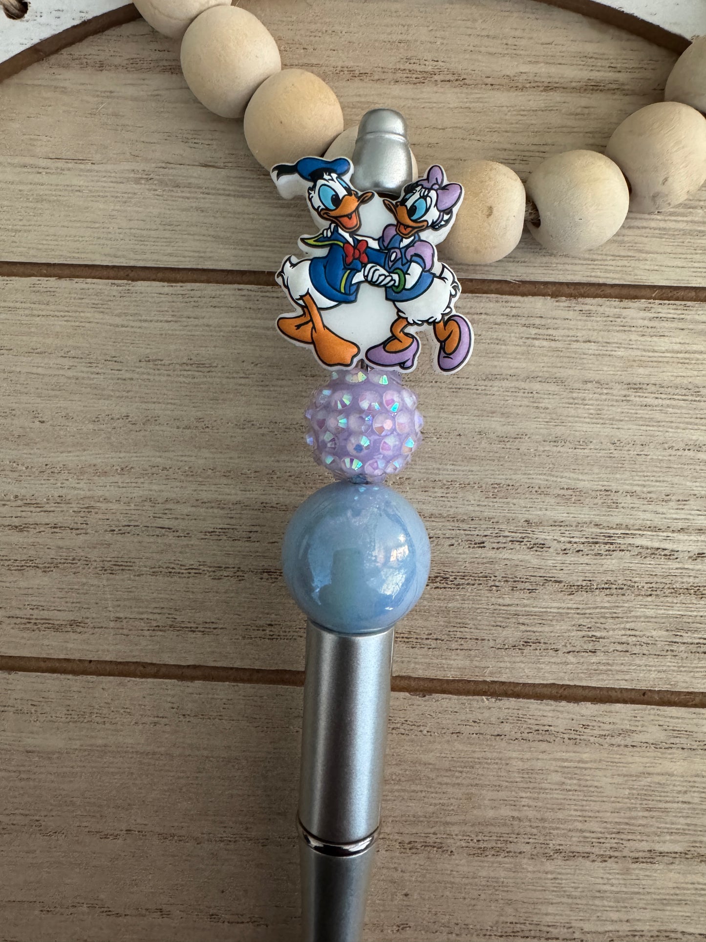Donald & Daisy Duck Beaded Pen