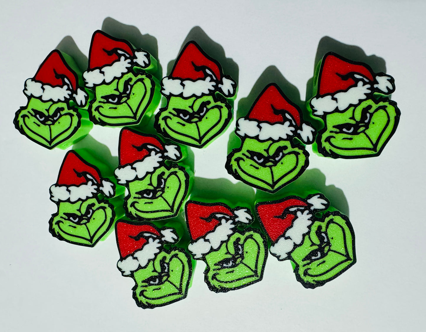 Grinch Christmas Straw Topper – 3D Printed Holiday Cup Accessory