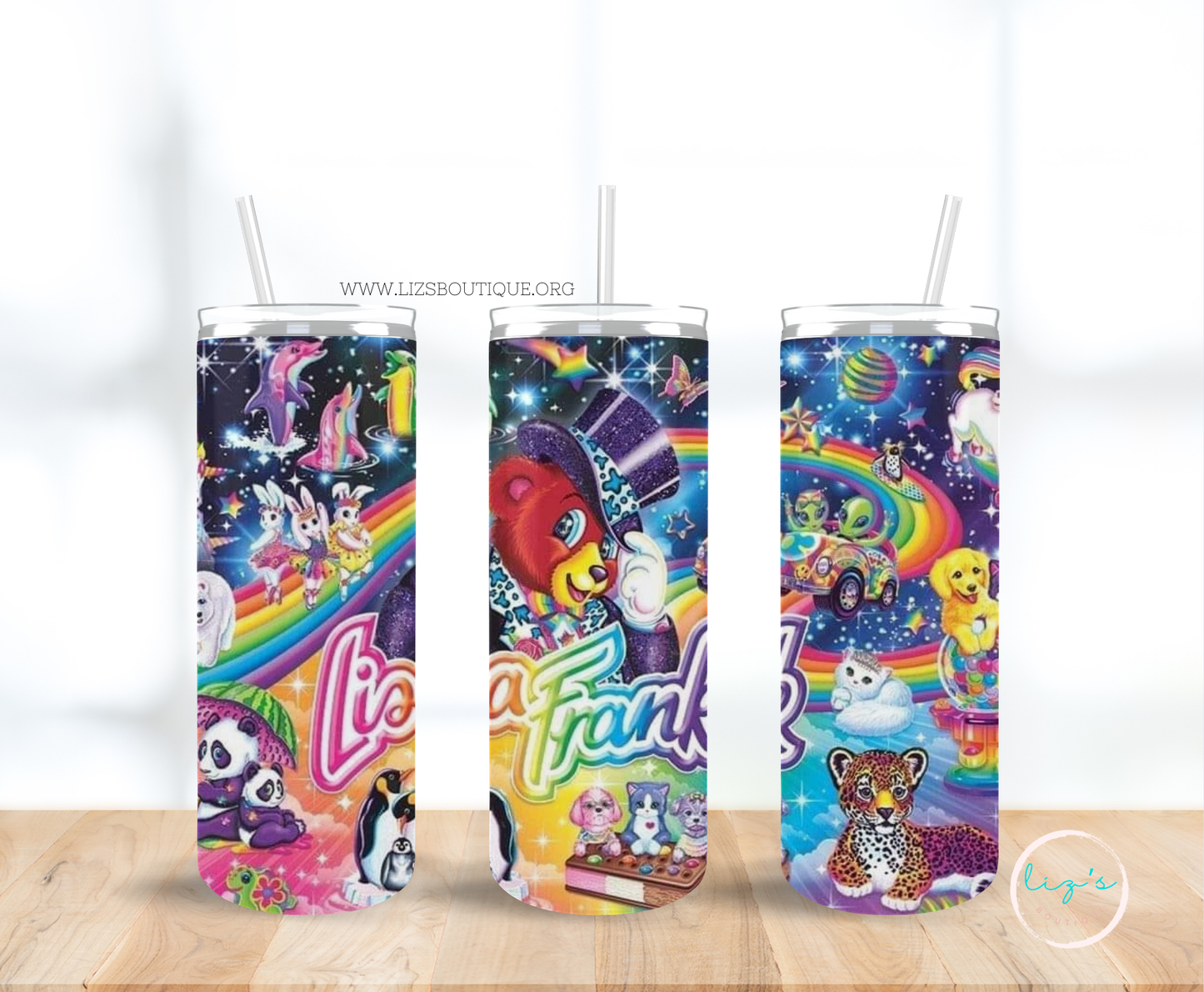 Lisa Frank Inspired Tumbler