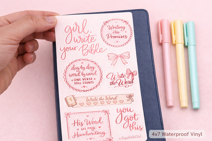 Write the Word | Bible Writing & Journaling Sticker Sheet