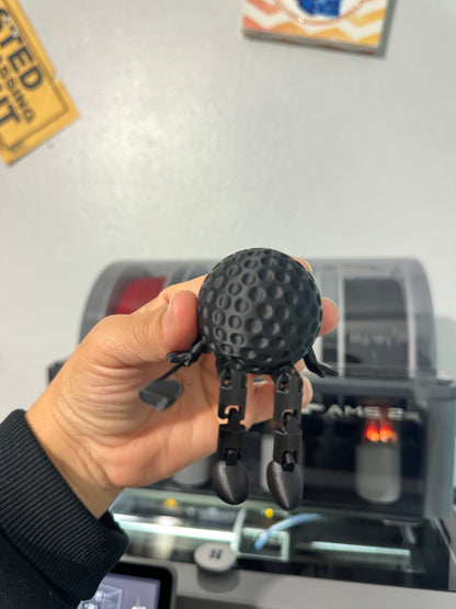 ⛳ 3D Printed Golf Buddy – Articulated Sitting Golf Figure