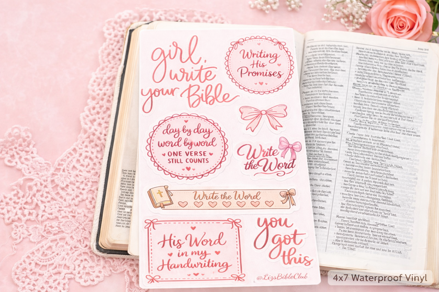 Write the Word | Bible Writing & Journaling Sticker Sheet