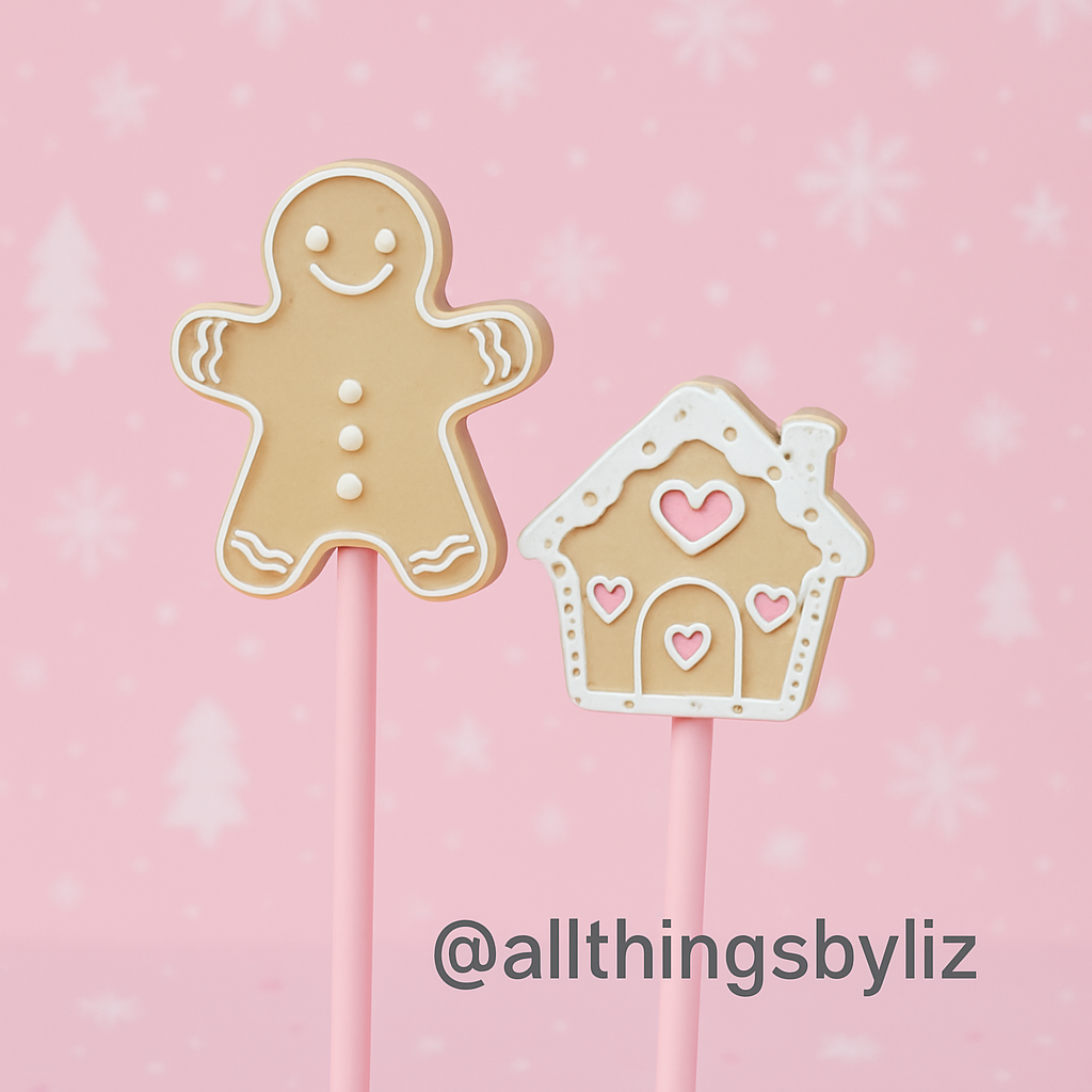 Gingerbread Straw Toppers 🤎