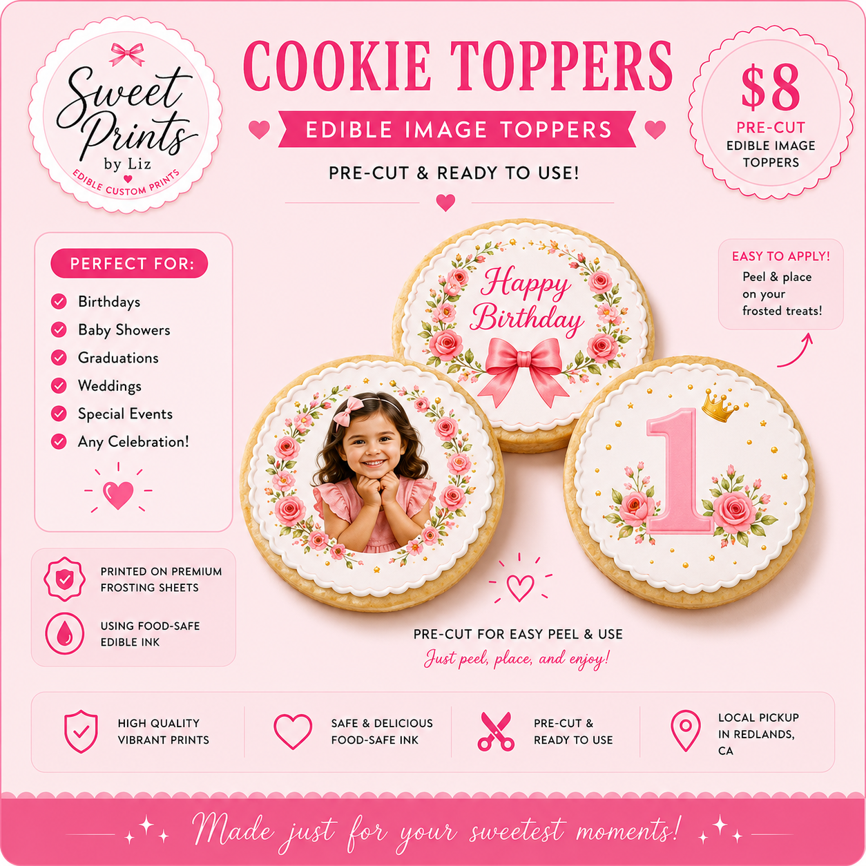Cookie Toppers (Pre-Cut Edible Image Toppers)