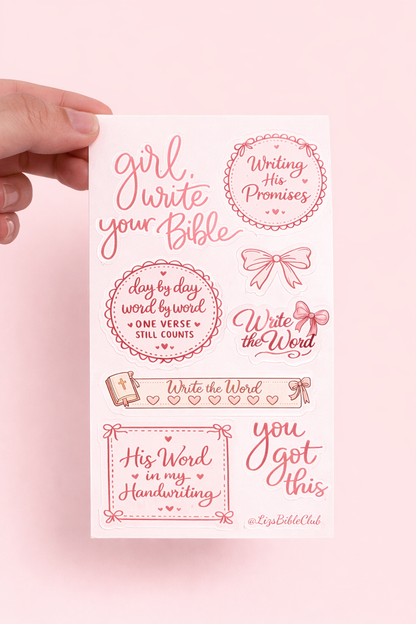 Write the Word | Bible Writing & Journaling Sticker Sheet
