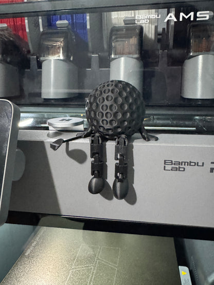 ⛳ 3D Printed Golf Buddy – Articulated Sitting Golf Figure