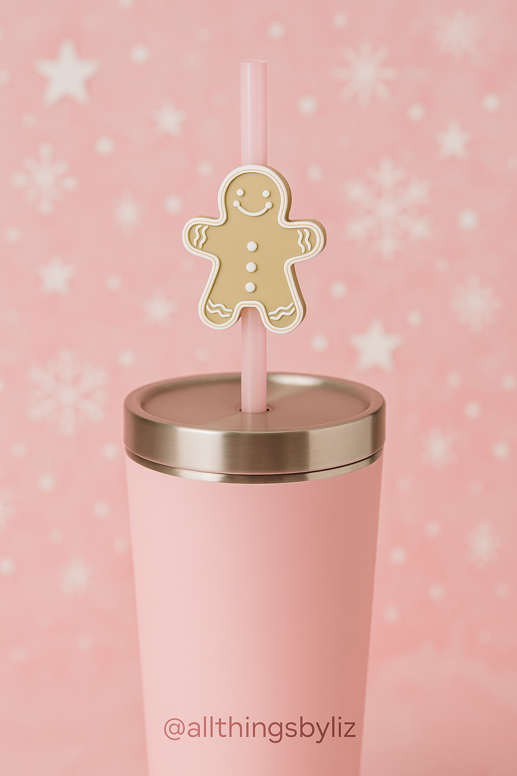 Gingerbread Straw Toppers 🤎