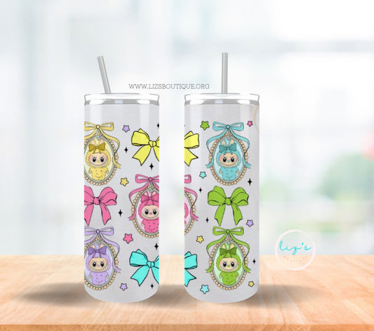 Colorful Bows Doll Tumbler