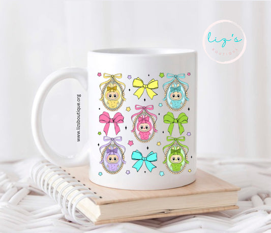 Bow doll mug