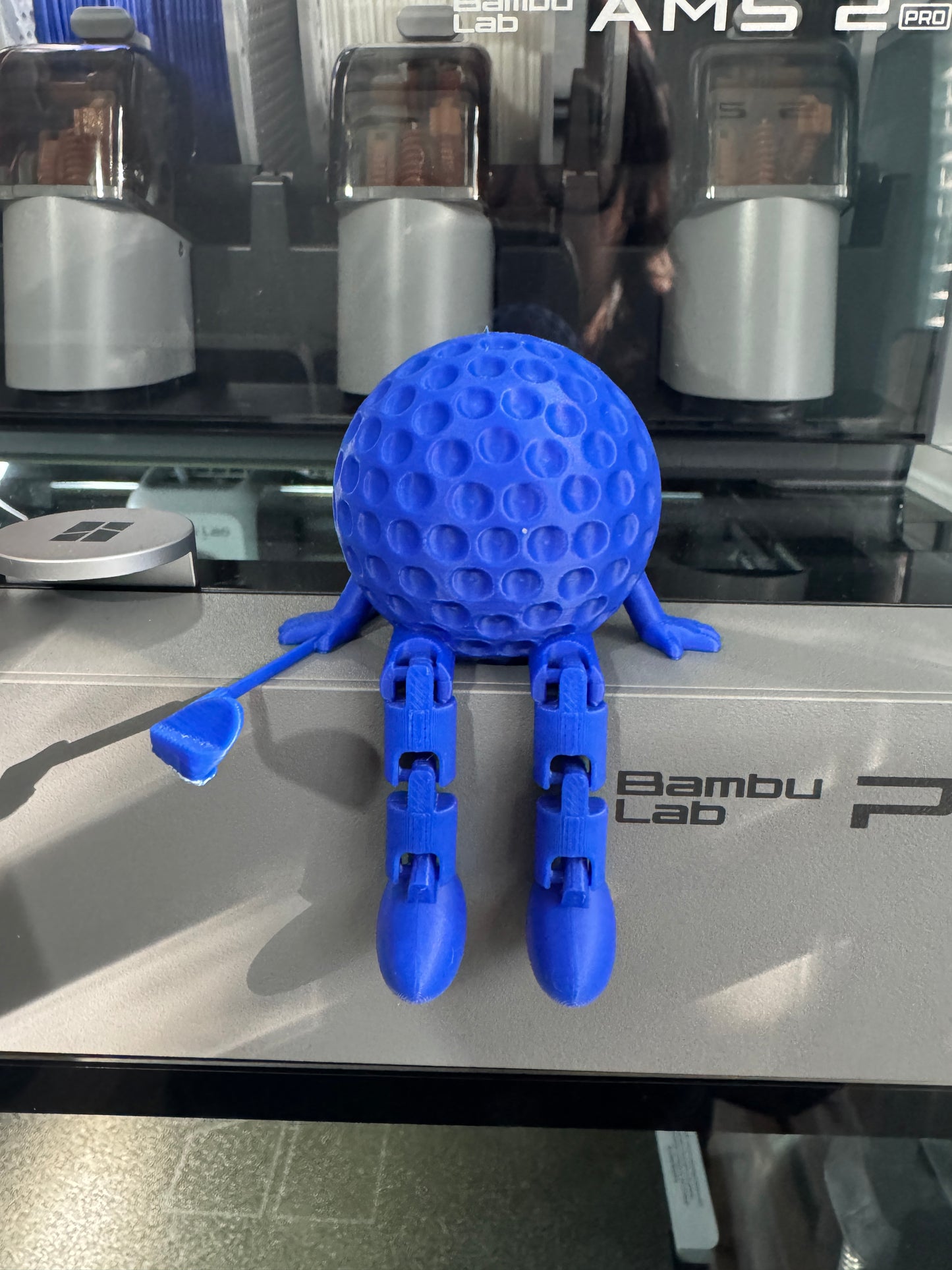 ⛳ 3D Printed Golf Buddy – Articulated Sitting Golf Figure