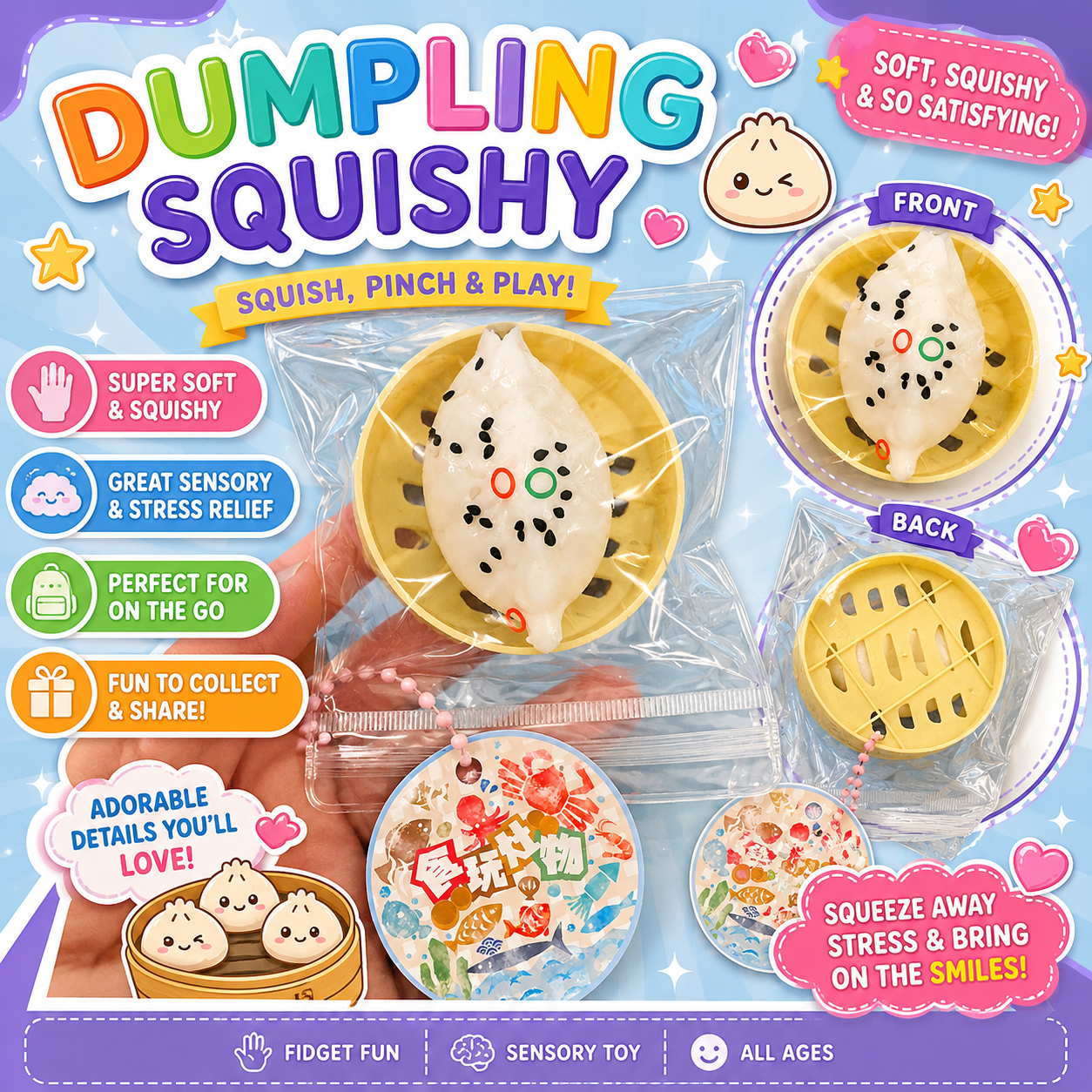 Variety of squishies