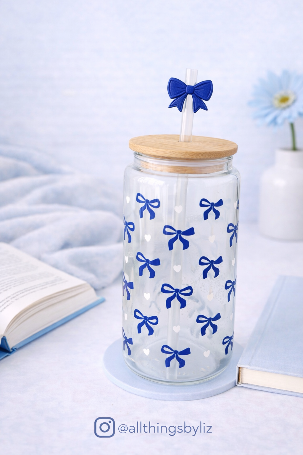Blue Bow Cup