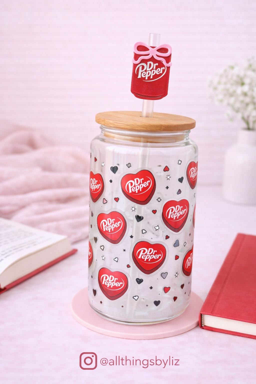 Dr Pepper heart cup