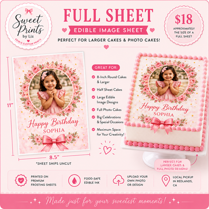 Custom Edible Image Sheets