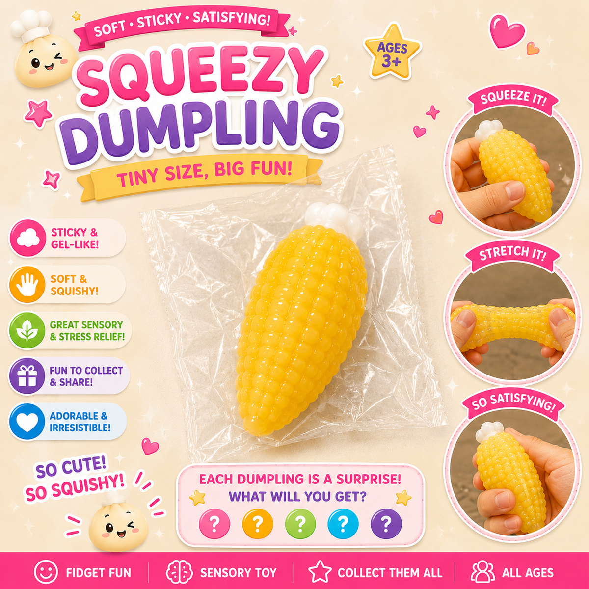 Variety of squishies
