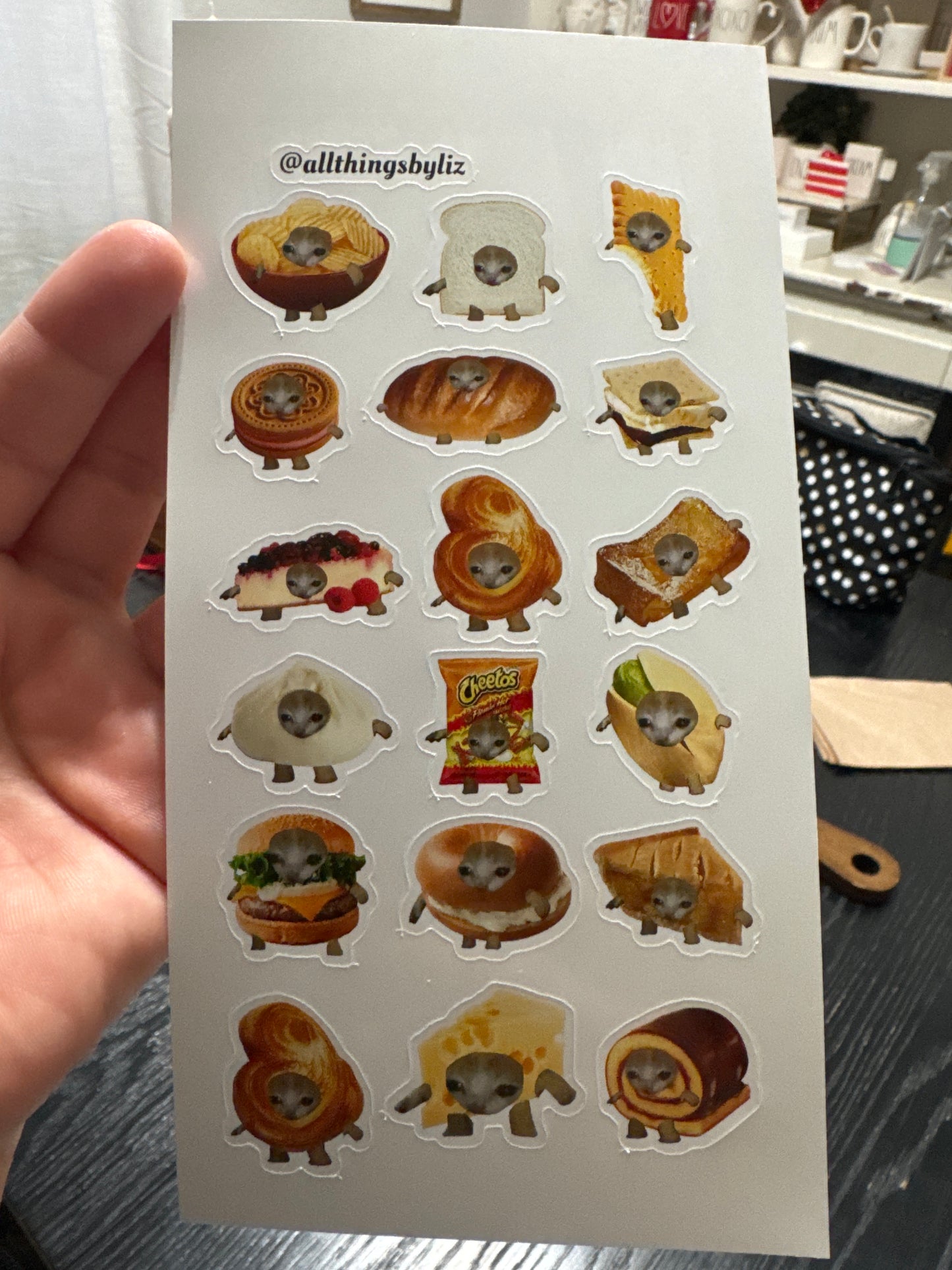 Food Cat Stickers