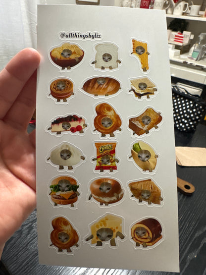 Food Cat Stickers
