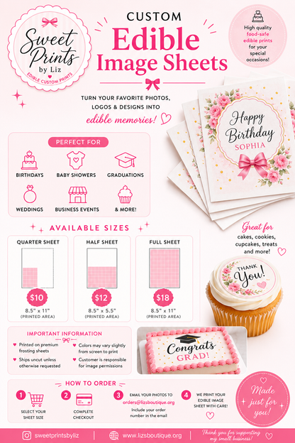 Custom Edible Image Sheets