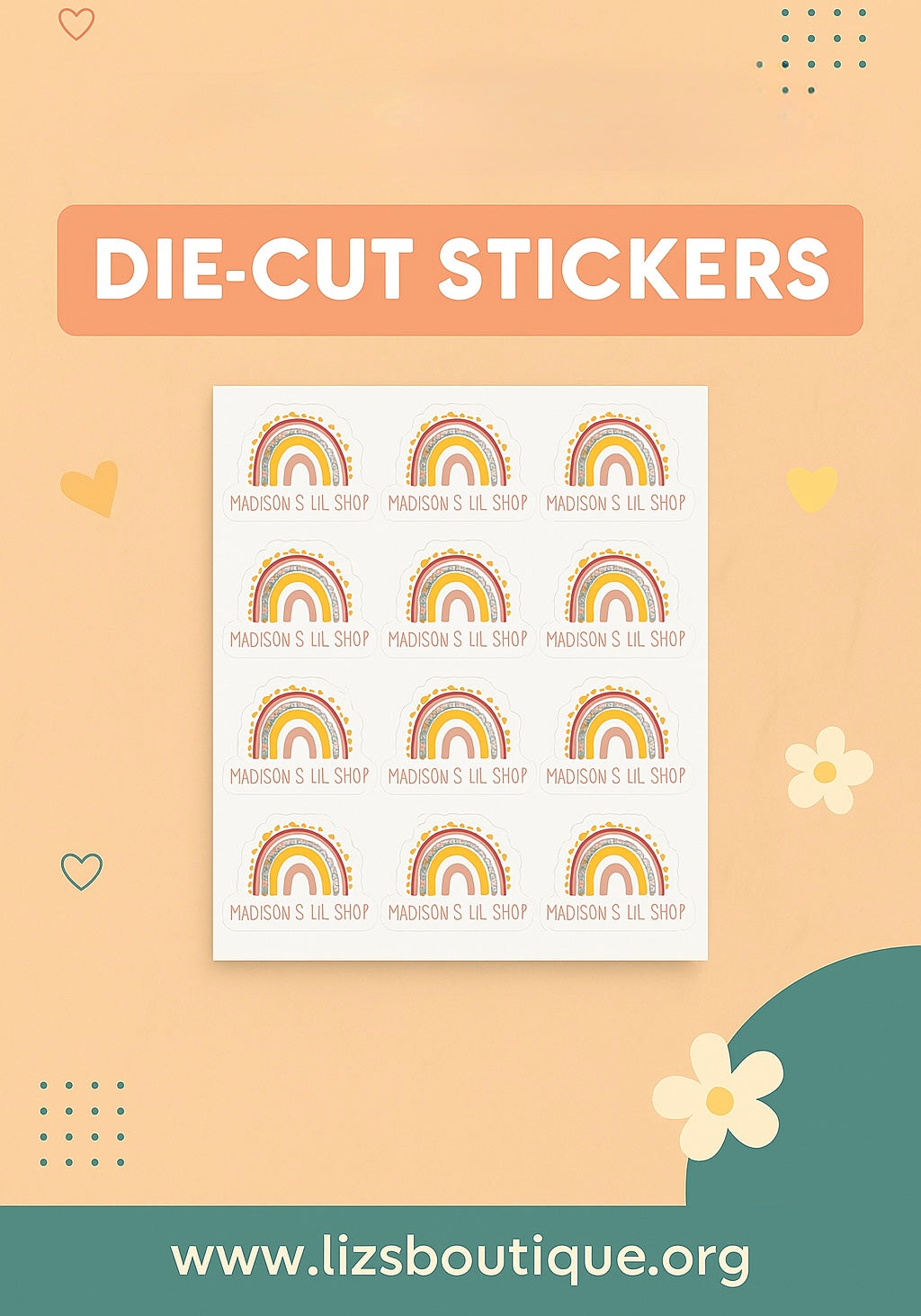Custom Die-Cut Stickers – Full Color Sheets