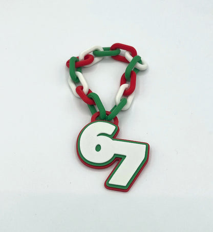 Elf Brain Rot ‘67’ Necklace – Trendy Elf Accessory, Christmas Elf Props