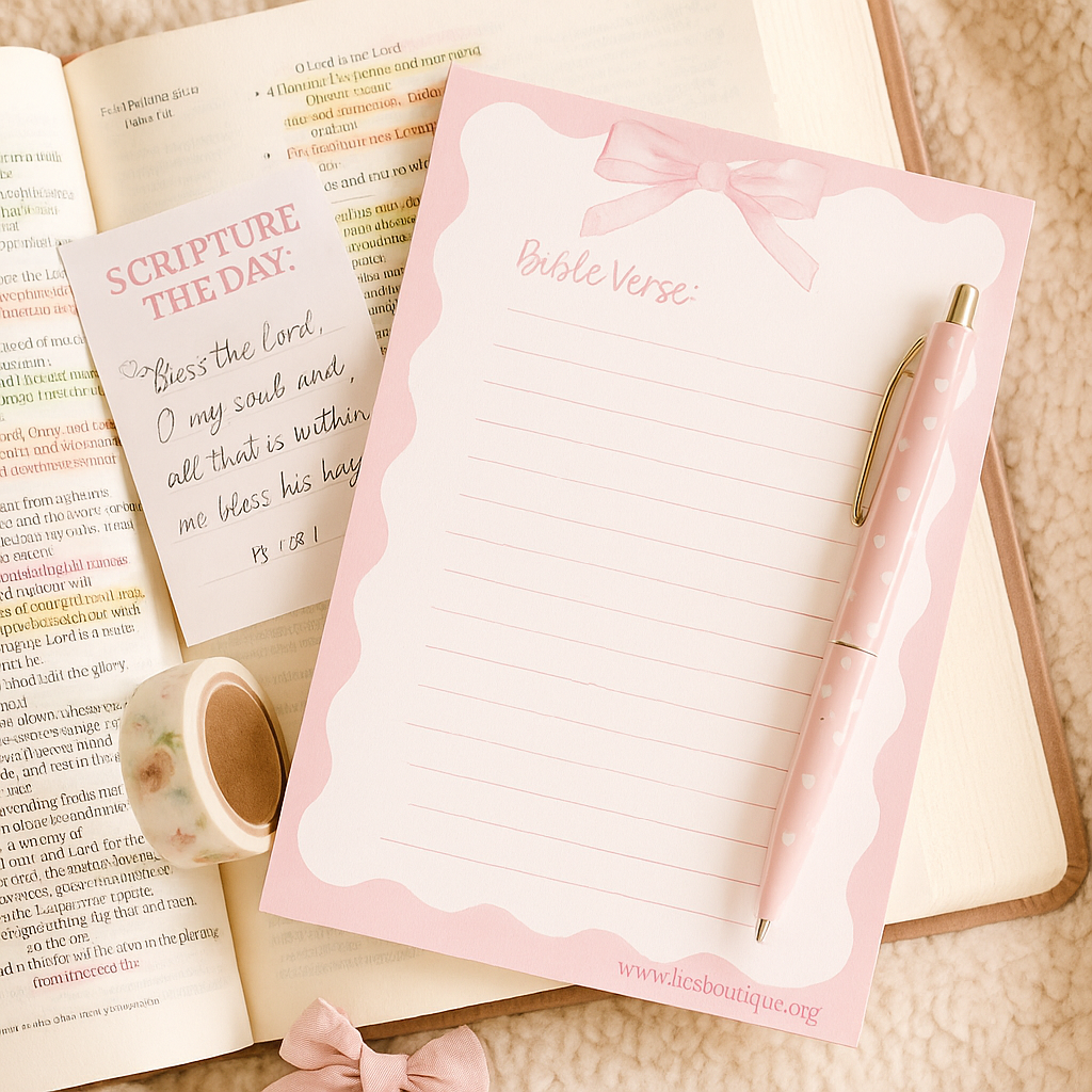 Bow verse notepad