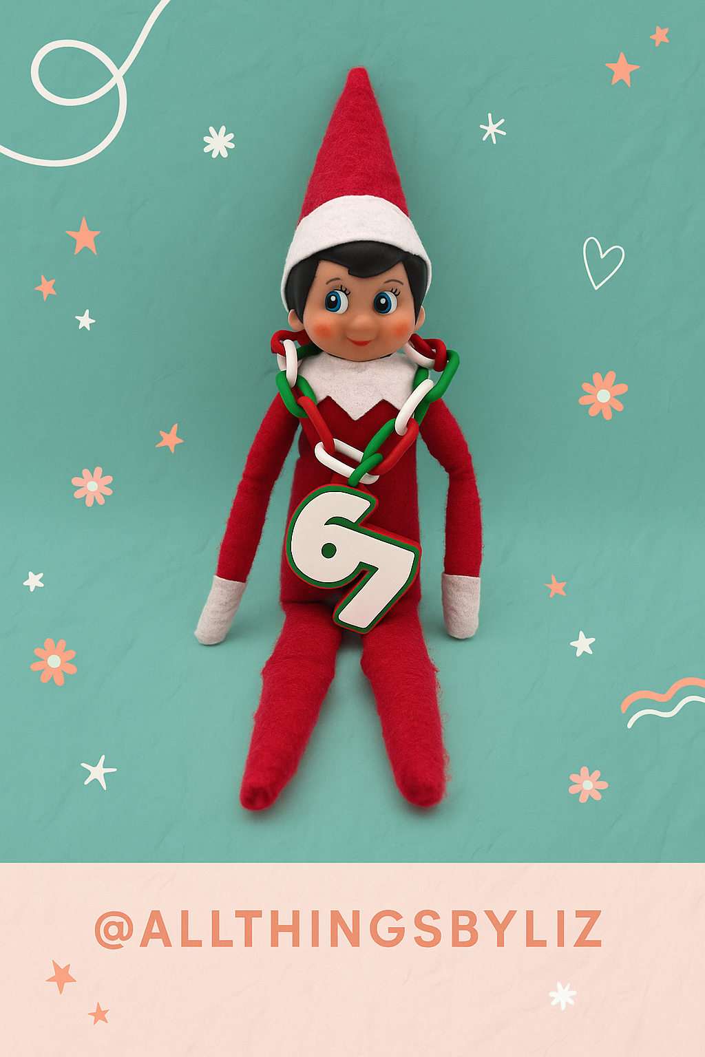 Elf Brain Rot ‘67’ Necklace – Trendy Elf Accessory, Christmas Elf Props