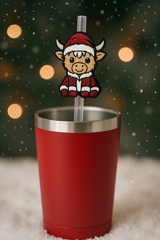 Christmas Highland Cow 3D Printed Topper