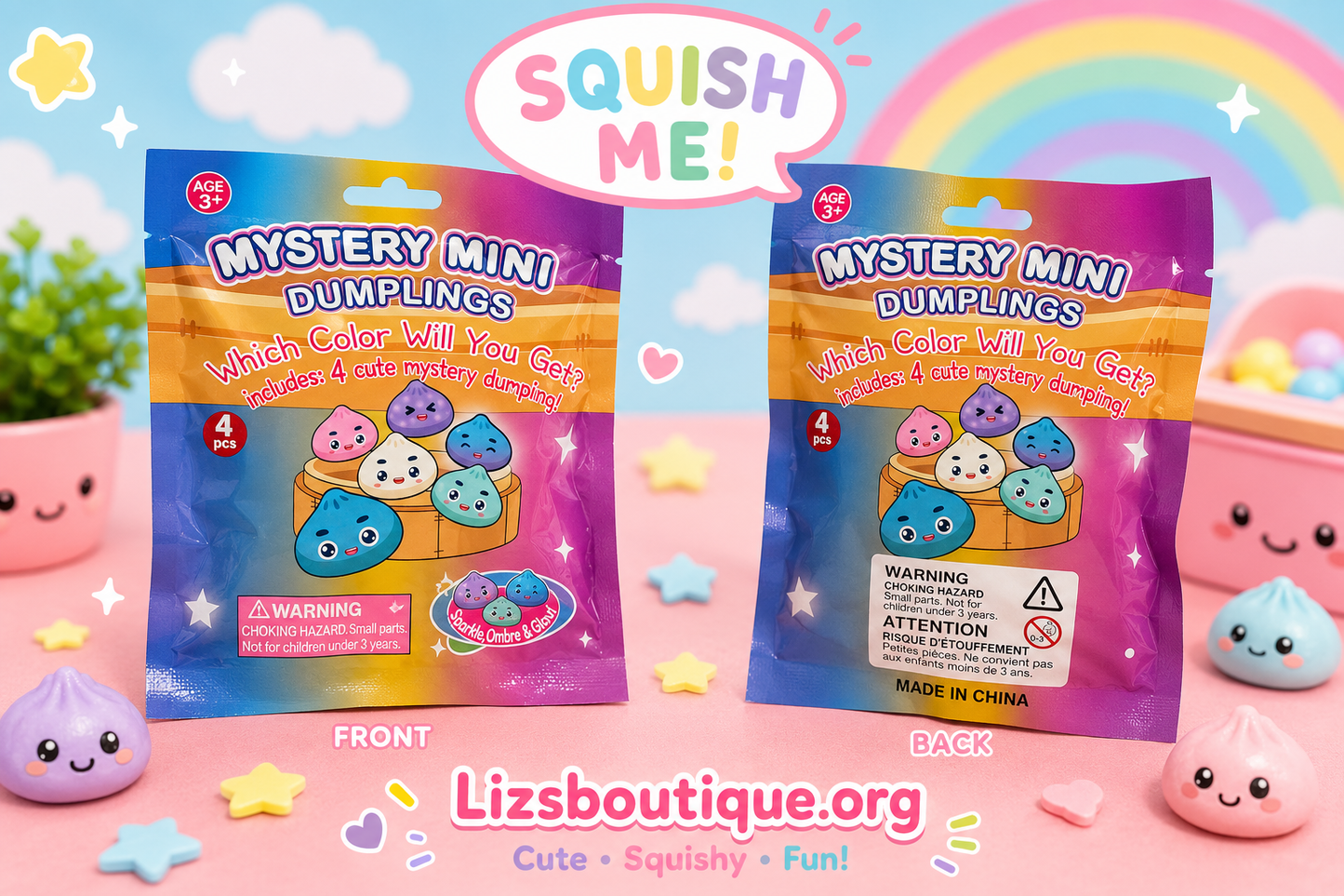 Variety of squishies