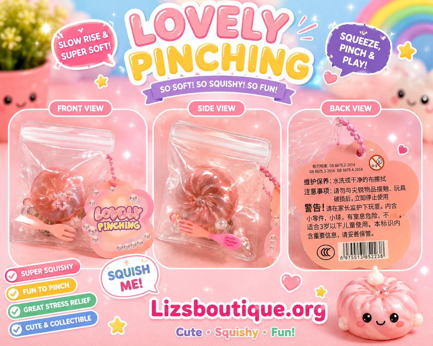 Variety of squishies