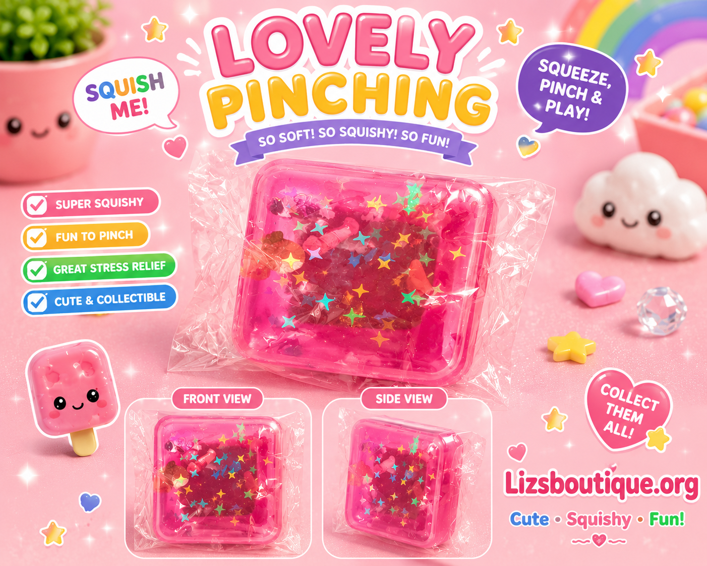 Variety of squishies