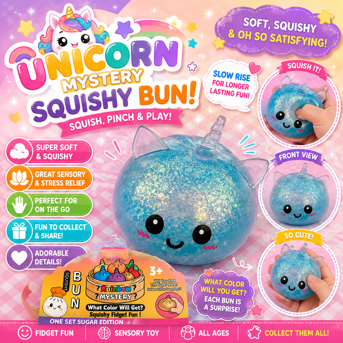 Variety of squishies